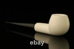 Apple Straight Block Meerschaum Pipe with fitted case M1657