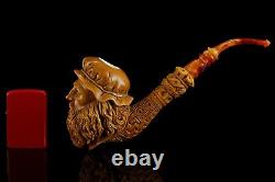 Arabic Merchant Figure Pipe New Block Meerschaum Handmade W Case#972