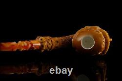 Arabic Merchant Figure Pipe New Block Meerschaum Handmade W Case#972