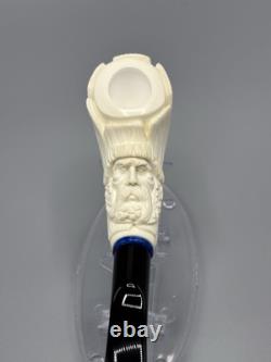 Artist Design Talking Tree Figure Pipe Block Meerschaum-Handmade NEW CASE#1701