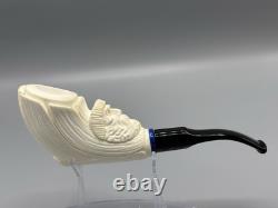 Artist Design Talking Tree Figure Pipe Block Meerschaum-Handmade NEW CASE#1701