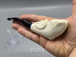 Artist Design Talking Tree Figure Pipe Block Meerschaum-Handmade NEW CASE#1701