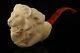 Autograph Series Lion In Claw Block Meerschaum Pipe With Fitted Case 14342