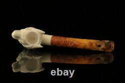 Autograph Series Wolf Block Meerschaum Pipe with fitted case M2169
