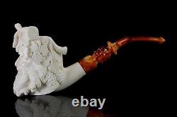 Bacchus Pipe By Erdogan EGE Handmade Block Meerschaum-NEW W CASE#617