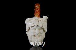 Bacchus Pipe By Erdogan EGE Handmade Block Meerschaum-NEW W CASE#644