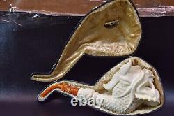 Baglan XXXL SIZE MONSTER Pipe New Block Meerschaum W Case#1193