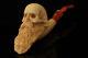 Bearded Skull Block Meerschaum Pipe By Kenan With Fitted Case 14831