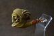 Beautifully Carved Skull Indian Pipe By Ali Block Meerschaum-new With Case#1695
