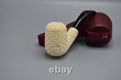 Bent Basket weave Chimney Chimney Pipe BLOCK MEERSCHAUM-NEW-HANDCARVED Case#467