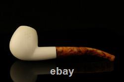 Bent Billiard Block Meerschaum Pipe with custom CASE 12712