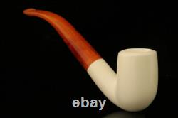 Bent Billiard Block Meerschaum Pipe with fitted case M1790