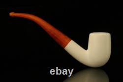 Bent Billiard Block Meerschaum Pipe with fitted case M1790