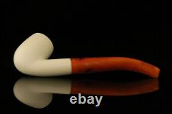 Bent Billiard Block Meerschaum Pipe with fitted case M1790