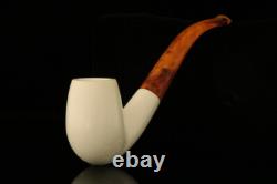 Bent Billiard Block Meerschaum Pipe with fitted case M1851