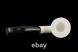 Bent Dublin Pipe By Tekin-new-block Meerschaum Handmade W Case#1566