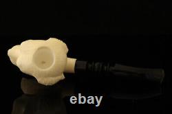 Best Friend Block Meerschaum Pipe Carved by Kenan with fitted case 14989