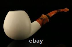 Big Apple Block Meerschaum Pipe with custom CASE 11623