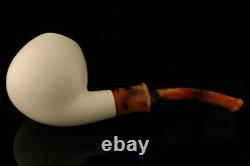 Big Apple Block Meerschaum Pipe with custom CASE 11623