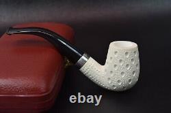 Billiard Bent Set Of 2 Pipes Block Meerschaum New Handmade W Case#836