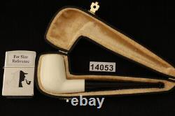 Billiard Block Meerschaum Pipe with fitted case 14053