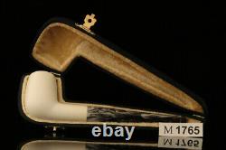 Billiard Block Meerschaum Pipe with fitted case M1765