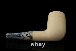 Billiard Nosewarmer Block Meerschaum Pipe with custom case 13128