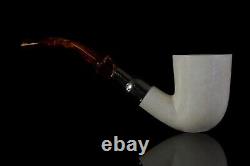 Billiard Pipe By ALI new-block Meerschaum Handmade W Case#168 SPIGOT STEM