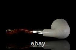 Billiard Pipe By ALI new-block Meerschaum Handmade W Case#168 SPIGOT STEM