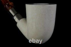 Billiard Pipe By ALI new-block Meerschaum Handmade W Case#168 SPIGOT STEM