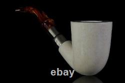 Billiard Pipe By ALI new-block Meerschaum Handmade W Case#168 SPIGOT STEM