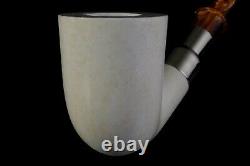 Billiard Pipe By ALI new-block Meerschaum Handmade W Case#168 SPIGOT STEM