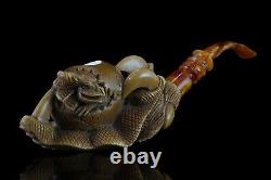 Birth Of Dragon Claw Pipe By Kenan-new-block Meerschaum Handmade W Case#42