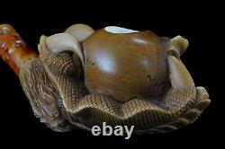 Birth Of Dragon Claw Pipe By Kenan-new-block Meerschaum Handmade W Case#42