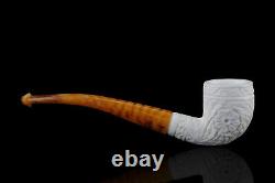 Block Classic Meerschaum Pipe hand carved smoking pipe tobacco pfeife with case