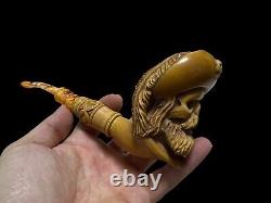 Block Meerschaum Deadh Knight Pipe Big Size Master Carver