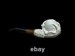 Block Meerschaum Dragon Claw Pipe. Large Size Master Carver Hilmi Çay