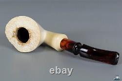 Block Meerschaum Freehand Plateau Top Saddle Stem 9mm