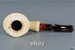 Block Meerschaum Freehand Plateau Top Saddle Stem 9mm