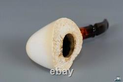 Block Meerschaum Freehand Plateau Top Saddle Stem 9mm