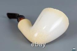 Block Meerschaum Freehand Plateau Top Saddle Stem 9mm