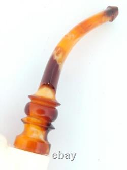 Block Meerschaum Hand Carved Turkish Erotic Pipe withCase