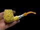 Block Meerschaum Hard Detail 925k Silvery Pipe Master Carver Hilmi Çay