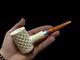 Block Meerschaum Hard Detail 925k Silvery Poker Pipe Master Carver Hilmi Çay