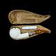 Block Meerschaum Pipe 925 Silver Smoking Tobacco Pipe With Tamper W Case Md-384