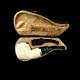 Block Meerschaum Pipe 925 Silver Unsmoked Smoking Tobacco Pipe W Case Md-383