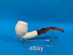 Block Meerschaum Pipe Tobacco best hand carved smoking pfeife with case