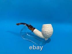 Block Meerschaum Pipe Tobacco best hand carved smoking pfeife with case