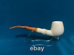 Block Meerschaum Pipe best hand carved tobacco smoking pfeife wth case