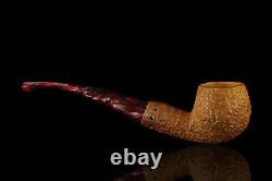 Block Meerschaum Pipe brown hand carved tobacco pfeife smoking with case